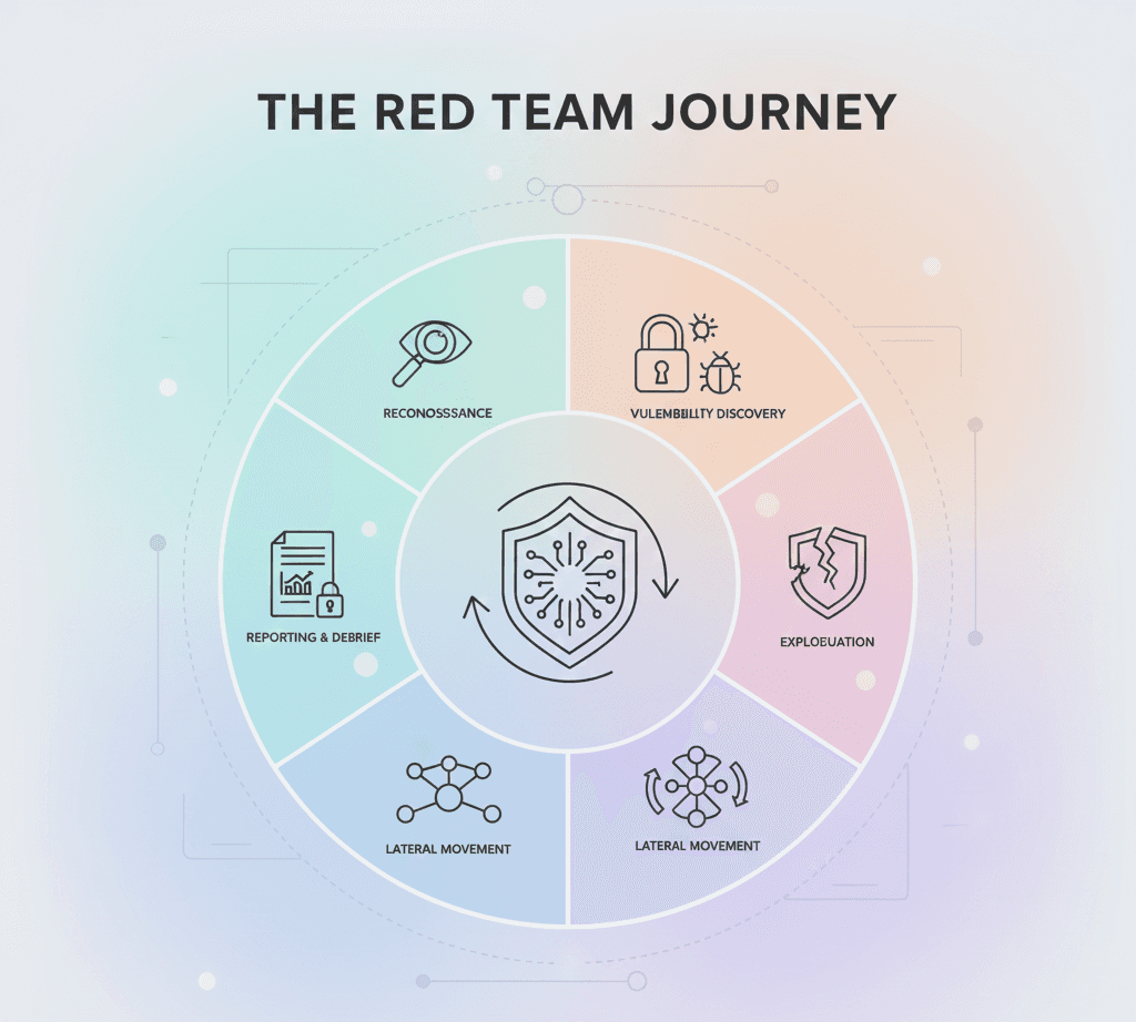 The Red Team Journey: Mapping the Tactics, Techniques, and Phases