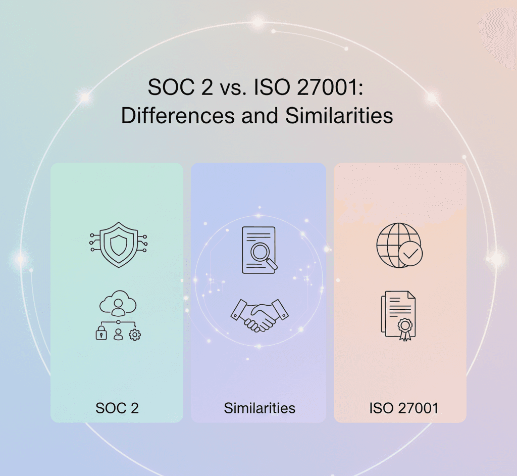 SOC 2 vs. ISO 27001: Differences and Similarities